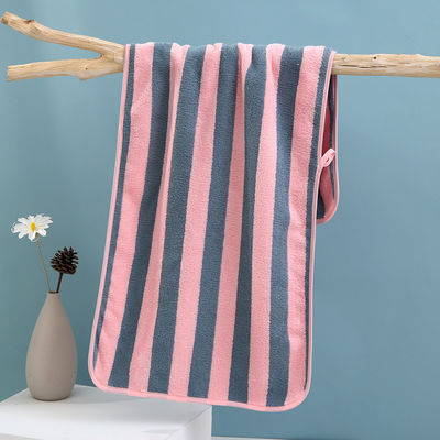 Toalla de playa de terciopelo de coral espesado 32*32cm/ 35*75cm/ 70*140cm/ Personalizada para huéspedes del hotel