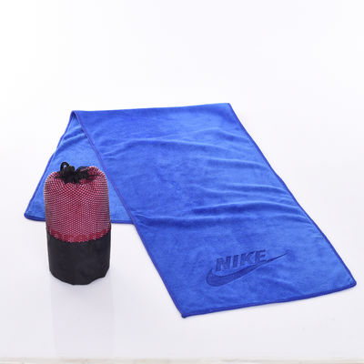 Toalla de gimnasio de logotipo personalizado de 30*110cm hecha de microfibra que absorbe el sudor y se seca rápidamente