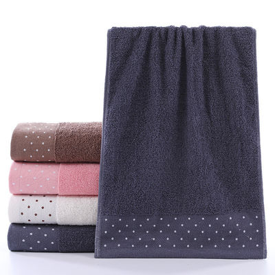 Tiendas de departamentos Toallas de algodón puro Household Skin Bath Wash Towel Logo bordado