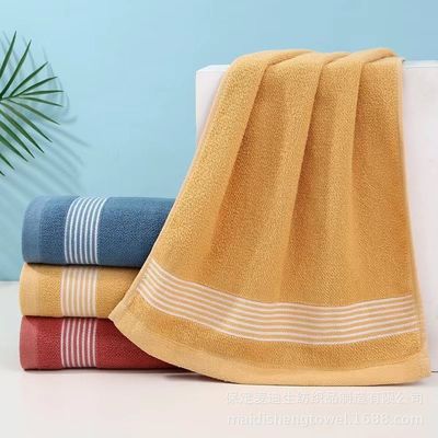 Tiendas de departamentos Toallas de algodón puro Household Skin Bath Wash Towel Logo bordado