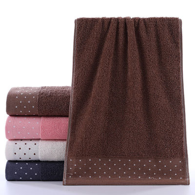 Tiendas de departamentos Toallas de algodón puro Household Skin Bath Wash Towel Logo bordado