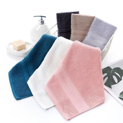 Mejora tu experiencia de spa facial con una toalla de algodón de color sólido de 34*34cm