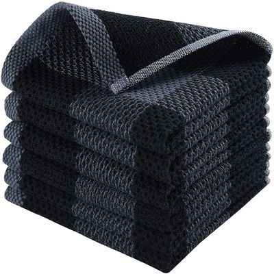 Pañuelos cuadrados de Waffle de algodón puro en color personalizado Pañuelos absorbentes a cuadros de 50 g