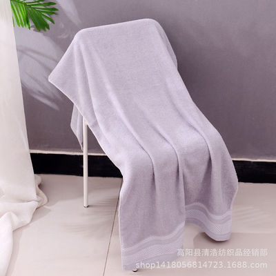Toalla de baño de color sólido para adultos Logotipo personalizado Publicidad Limpieza de pecho de alta absorción