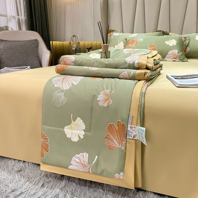 Lujo Princesa de seda lavada ropa de cama conjunto de 4 piezas lleno de suave y transpirable sábanas
