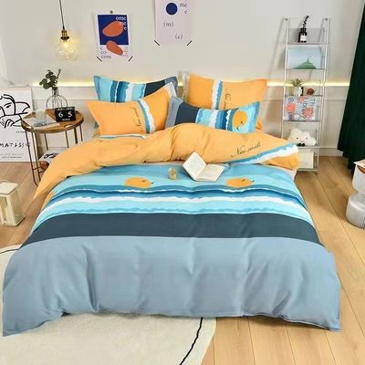 Color personalizado lujo 100% de algodón sábanas colchoneta cubierta de cama sábanas de cama conjunto