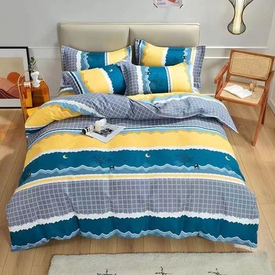 Color personalizado lujo 100% de algodón sábanas colchoneta cubierta de cama sábanas de cama conjunto