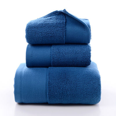 Tejido de algodón puro hotel toalla facial suave absorvente no derramamiento toalla de baño