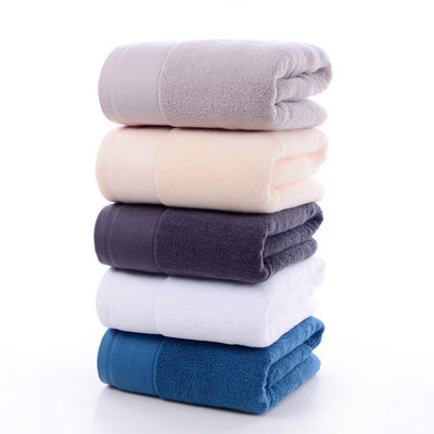 Tejido de algodón puro hotel toalla facial suave absorvente no derramamiento toalla de baño