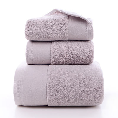 Tejido de algodón puro hotel toalla facial suave absorvente no derramamiento toalla de baño
