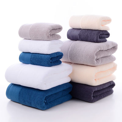 Tejido de algodón puro hotel toalla facial suave absorvente no derramamiento toalla de baño