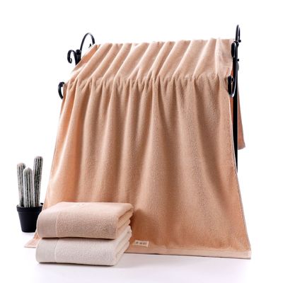 Set de toallas de baño de algodón con logotipo bordado suave y absorbente tamaño personalizado 34 * 74 cm