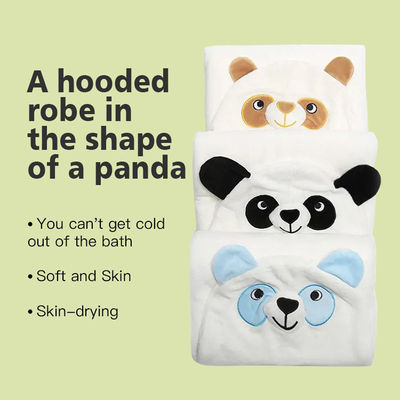 Toallita de baño de bebé de punto con logotipo personalizado y diseño de impresión de elefante adorable
