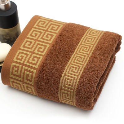 Logotipo del cliente Toalla de secado rápido Tono oscuro Jacquard Toalla de baño Set regalo para el hogar