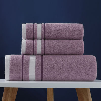 Set de baño de algodón de toalla rota 32 hebras suaves y absorbentes con logotipo bordado