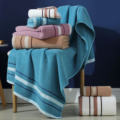 Set de baño de algodón de toalla rota 32 hebras suaves y absorbentes con logotipo bordado