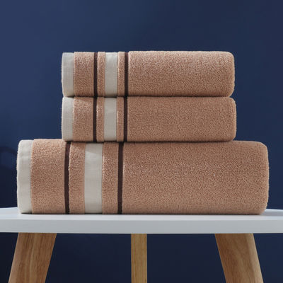 Set de baño de algodón de toalla rota 32 hebras suaves y absorbentes con logotipo bordado