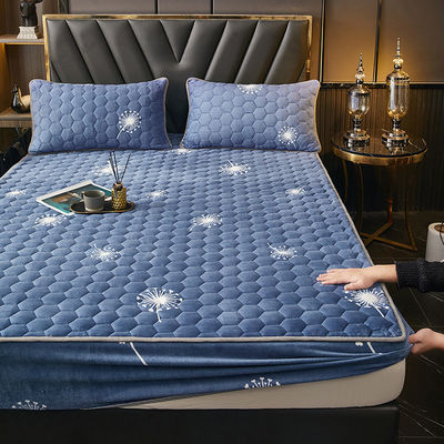 Setificación de ropa de cama de lujo caliente 3 piezas de leche de terciopelo con color personalizado