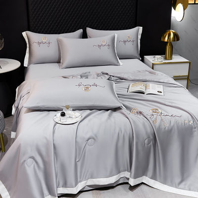 Cubierta ligera de verano Conjunto de 4 hojas de ropa de cama de lujo Con ventaja de frío 2,5-3 kg