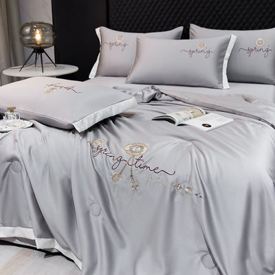Cubierta ligera de verano Conjunto de 4 hojas de ropa de cama de lujo Con ventaja de frío 2,5-3 kg