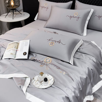 Cubierta ligera de verano Conjunto de 4 hojas de ropa de cama de lujo Con ventaja de frío 2,5-3 kg