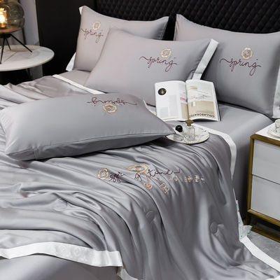 Cubierta ligera de verano Conjunto de 4 hojas de ropa de cama de lujo Con ventaja de frío 2,5-3 kg