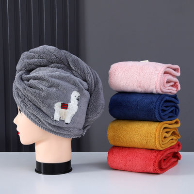 Capuchón de ducha unisex Toalla para el cabello seco de espesamiento personalizado Capuchón de baño elástico para sostenibilidad