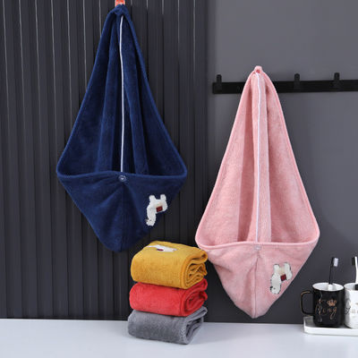 Capuchón de ducha unisex Toalla para el cabello seco de espesamiento personalizado Capuchón de baño elástico para sostenibilidad