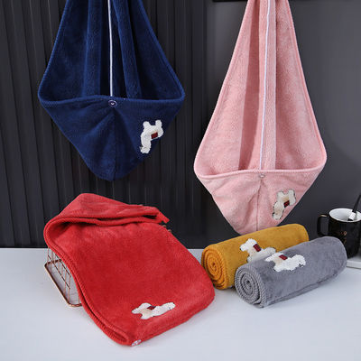 Capuchón de ducha unisex Toalla para el cabello seco de espesamiento personalizado Capuchón de baño elástico para sostenibilidad