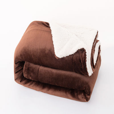 Blanco de poliéster reversible de tejido blando de 130*110cm Microplush de color personalizado Plush Throw