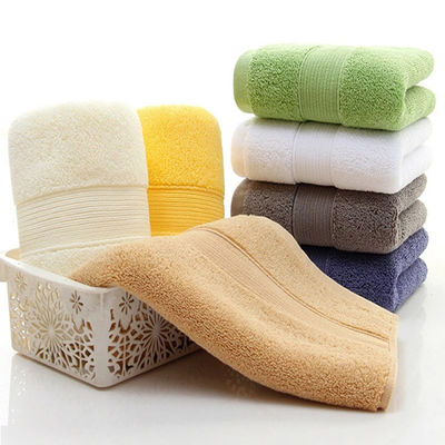 Color personalizado de lujo bordado con patrón rayado Toallita de baño para casa Hotel Spa