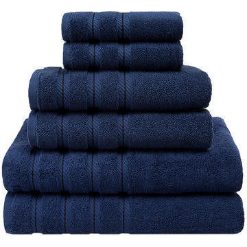 Un conjunto de toallas de 160 g de alta absorción con un material de algodón largo y superblandoso.