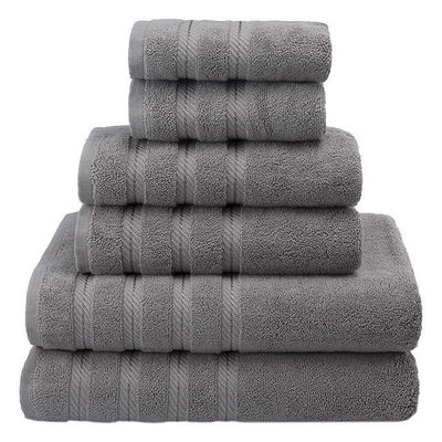 Un conjunto de toallas de 160 g de alta absorción con un material de algodón largo y superblandoso.