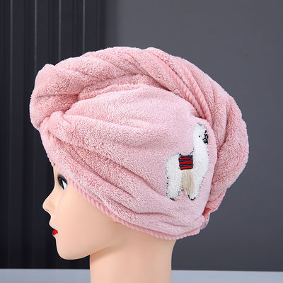 Capuchones secos de tejido para cabello de mujer Capuchones de ducha secos rápidamente y engrosados con toallas absorbentes