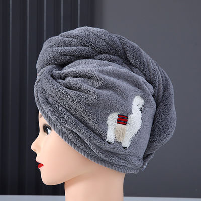 Capuchones secos de tejido para cabello de mujer Capuchones de ducha secos rápidamente y engrosados con toallas absorbentes