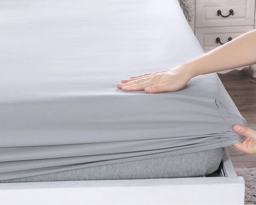 Super King Size Líneas de cama de microfibra sólida con tejido tejido y servicio OEM