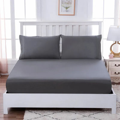 Super King Size Líneas de cama de microfibra sólida con tejido tejido y servicio OEM