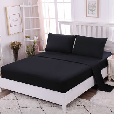 Super King Size Líneas de cama de microfibra sólida con tejido tejido y servicio OEM