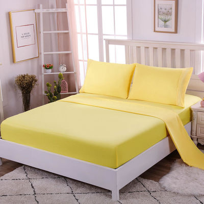 Super King Size Líneas de cama de microfibra sólida con tejido tejido y servicio OEM