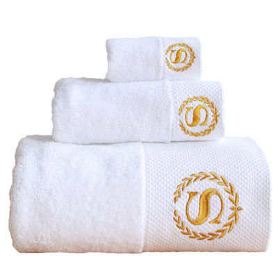 Set de toallas de baño de hotel de cinco estrellas con tamaño personalizado en SOLID COLOR 16S Toallas de algodón