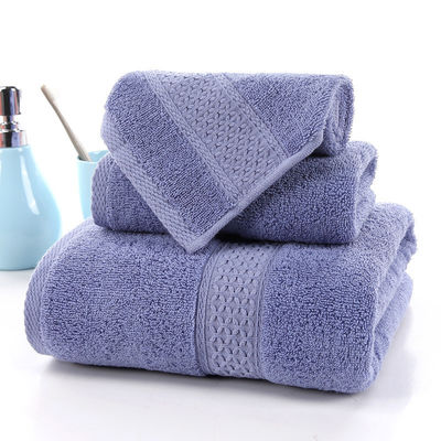 Set de toallas de algodón de 70*140cm para Hotel Home Beach 3pcs Toallas de baño absorbentes largas