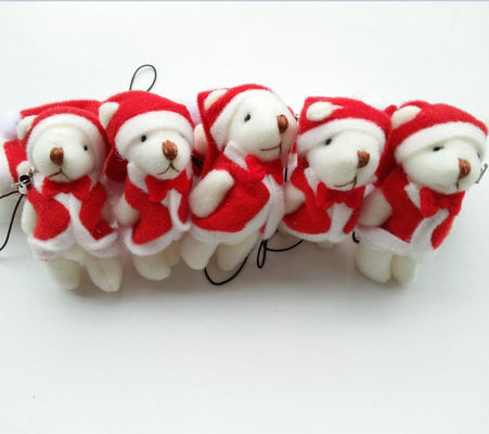 Mini Osito de Muñecas de Navidad 6cm Plush juguete Teddy Bear muñeco colgante con 6 * 3 * 2cm Tamaño
