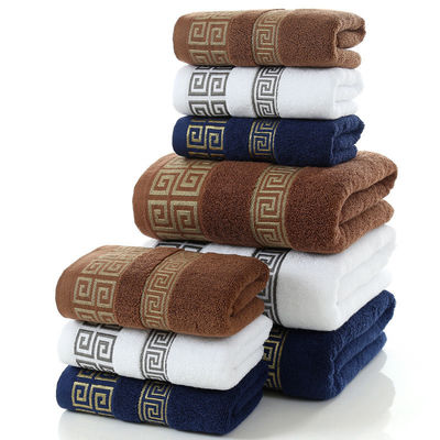 Absorbente espeso 3pcs/1set Toallas para el hogar Regalo de hotel Sostenible Tejido 100% de algodón
