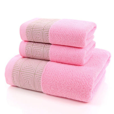 Absorbente espeso 3pcs/1set Toallas para el hogar Regalo de hotel Sostenible Tejido 100% de algodón