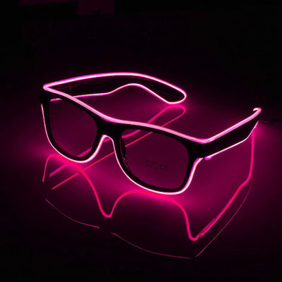 Gafas luminosas persianas brillantes gafas de sol para fiestas Bar Flash LED luz juguetes fácil