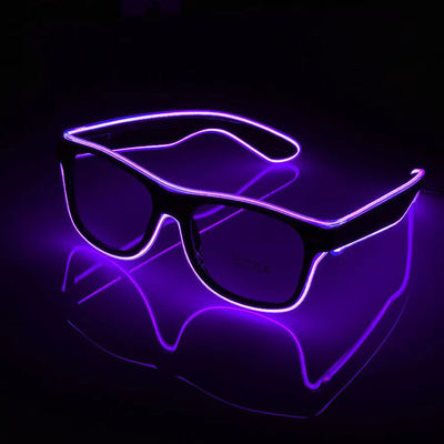 Gafas luminosas persianas brillantes gafas de sol para fiestas Bar Flash LED luz juguetes fácil