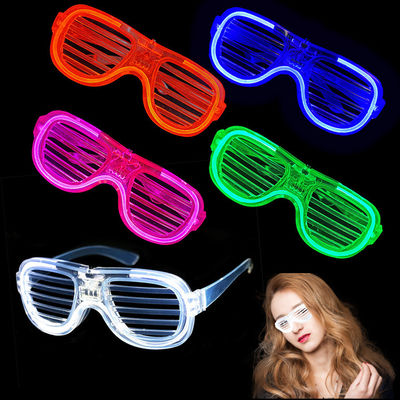 Gafas luminosas persianas brillantes gafas de sol para la luz fría de la fiesta Bar Flash