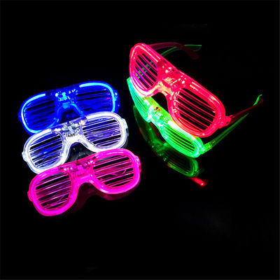 Gafas luminosas persianas brillantes gafas de sol para la luz fría de la fiesta Bar Flash