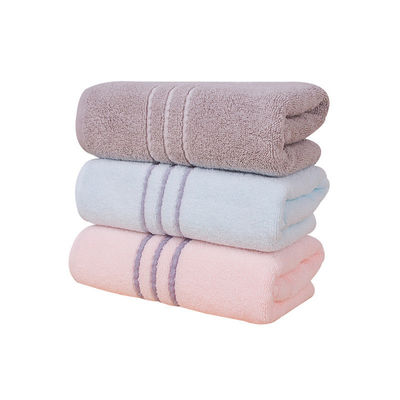 Patrón de color puro Peinado de algodón de lujo Baño Toallas para manos y cara para todas las edades y géneros