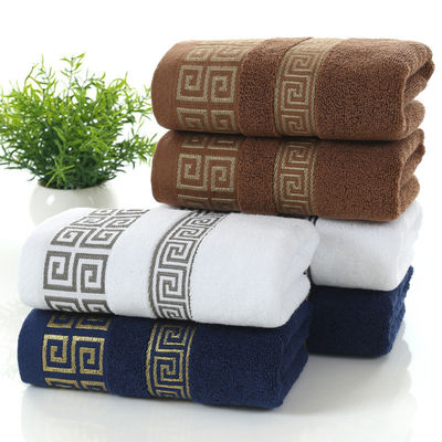 Hotel y hogar Rectángulo 32S Toalla de bordado de algodón Jacquard Conjunto de diseño personalizado